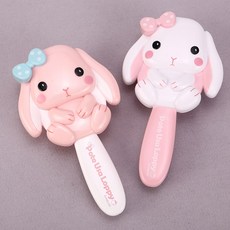 미스진 어린이 캐릭터 쿠션 머리빗, 1개, 핑크