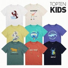 MKA2TS1903 탑텐키즈 코튼 슬럽 그래픽 반팔티 MKA2TS1903