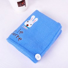 토끼 헤어 건조 목욕 타올 초흡수성 여성 극세사 1 8개, Style B 1pc