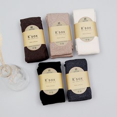 KSOX 여성 무지 면타이즈 면스타킹