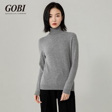 GOBI 고비캐시미어 니트 캐시미어100 터틀넥 풀오버 스웨터 3color