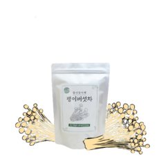 아침차 저녁차 국산 말린 건조 건팽이 팽이 버섯 버섯차 티백 말린것 리놀산 니아신 요리 음식 효능, 팽이버섯차 50티백, 2개