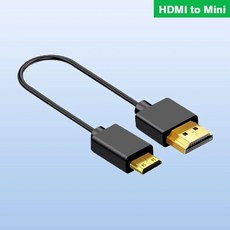 미니 HDMI 및 마이크로 HDMI 2.0 버전 4K 초미세 유연한 케이블 미니 HDMI 4K 얇고 부드러운 짧은 케이블 OD3.2 20cm 30cm 50cm 1m