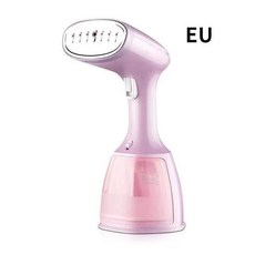 가정용미싱 휴대용 미니재봉틀 핸드미싱기손을 잡고 다림질 기계 가정용 스팀 소형 걸이식, 2.EU핑크, 1개