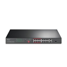 티피링크 16포트 10/100 Mbps + 2포트 기가비트 랙마운트 스위칭허브 PoE+ 포함, T-LSL1218P, 1개