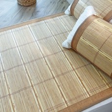 [천삼백케이] [한빛카페트] 브라운콤비 통풍매쉬 대자리 90x180cm1인용, 단품