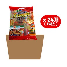 유피 구미런치 70g 24개입(한박스) 피자젤리 햄버거젤리 과일맛젤리 어린이젤리