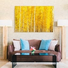 아란아트 부자되는그림 황금 자작나무그림액자 거실벽인테리어, 07 번창 자작나무