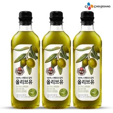 백설 스페인산 압착 올리브유, 900ml, 3개