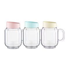 단미 BLS01 블렌더 전용 컵 모음(텀블러플라스틱컵), 500ml 플라스틱컵(핑크)