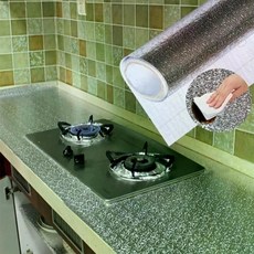 알루미늄접착시트 난연시트지 주방 싱크대 기름때 방지 필름지