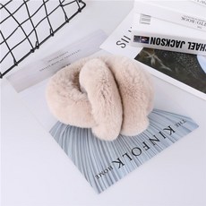 카키색토끼털귀마개