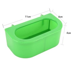 Bird Feeder Cage 2 in 1 Double Bowl Parrot Food Water Plastic Pigeons Lovebird P [C00004844], 1개, 03-1Pc Type D S-4844 - d4844