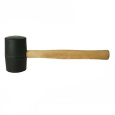 [독일] Silverline HA73 Black Rubber Mallet 24oz, 단일상품