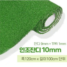 실내 테라스 조경 폭120cm 10mm TPR인조잔디 롤매트 옥상 호텔 정원 통로 카페, 1개