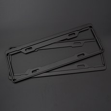 일반못 번호판 버클 자동차 자동차번호판 고정 너트 통용 번호판프레임 소형차량 도난방지 덮기, T01-알루미늄합금 시트지블랙 색(두개포장)+쿠셔닝매트