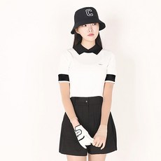 엠엠스포츠 여성 여름 썸머 쿨 카라 골프 반팔니트 티셔츠