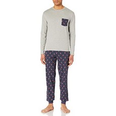 Springfield Pajamas Printed Basketball Game Dark Blue L for Men, 단일옵션