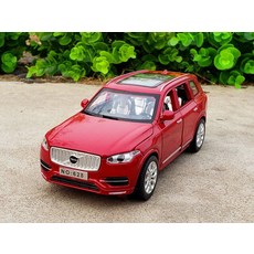 수집용 다이캐스트 자동차모형 1:32 볼보 XC90 SUV 합금 자동차 다이캐스트 및 장난감 차량 금속 컬렉션, 02 Red