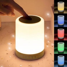 Maxestron 터치램프 LED 무드등 블루투스 스피커 무선 휴대용 CL-587, 화이트