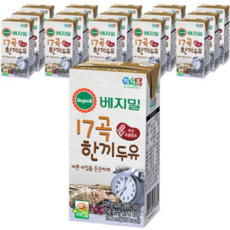 베지밀 17곡 한끼두유, 190ml, 256개