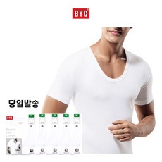 BYC 남성반팔런닝 5장