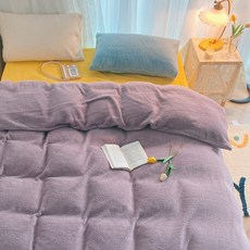양털이불 소녀하트 양털 사종 보색 캐시미어 보, C02-1.5/1.8m침대커버 타입(200*230cm이