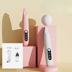 고양이발바닥털 미니 발털 반려견 바리깡 무선, 1개, LED 면도기+손톱깎이 세트
