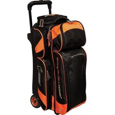Hammer Premium Triple Roller Bowling Tote, Black/Orange