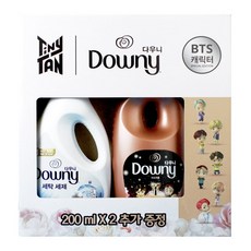 다우니 타이니탄 한정판 세탁 세제 블루 1L + 섬유유연제 어도러블 200ml, 단품없음