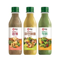 [대용량] 백설 참깨드레싱550g 파인애플드레싱560g 키위드레싱560g