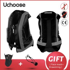 라이더조끼 오토바이조끼UCHOOSE-오토바이 에어백 조끼 에어백 시스템 오토바이 구명 조끼 반사 안전 CE