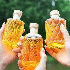 무연 핸드블로운 유리 위스키 디캔터 클래식 바웨어 음료 용기 와인 럭셔리 200ml, 01 C-8