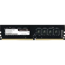 TEAMGROUP 팀그룹 엘리트 DDR4 16GB 싱글 2666MHz(PC4-21300) CL19 언버퍼링 비ECC 1.2V UDIMM 288핀 PC 컴퓨터 데스크톱 메모리 모