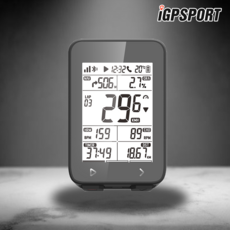  iGPSPORT GPS 사이클링 컴퓨터 속도계 iGS320, 1개, 블랙 