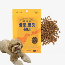 설채현 강아지 훈련용 간식 드룰린 황태 바로 트릿 130g 강아지육포, 바로트릿 황태 130g, 1개 - 바로트릿