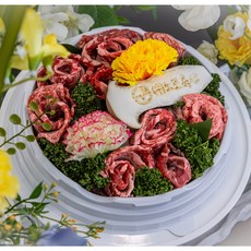 노포축산 한우암소 고기케이크 800G 이상, 한우케이크 8~900g, 1개