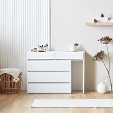  파로마 클레오A 수납화장대 / 거울은 고객님들 마음대로 하부장만 판매 / 화장대, 화장대 단품 (화이트) 