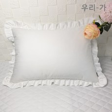 베개커버프릴누빔화이트