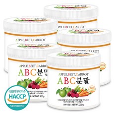 푸른들판 ABC 주스 분말 가루 에이비씨 쥬스 사과 비트 당근 에비시 파우더 해썹 인증, 200g, 5개