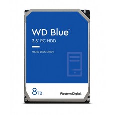 웨스턴 디지털 8TB WD 블루 PC HDD - 5640RPM SATA 6Gbs 256MB - WD80EAAZ (웨스턴 디지털) - wd80eaaz