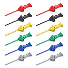 Goupchn SMD IC Test Hook Clip 12PCS 6 Colors for Logic Analyzer Electronic Testing, 1개