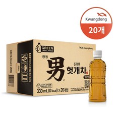 라벨없음 광동제약 진한 헛개차 330ml 40EA, 40개