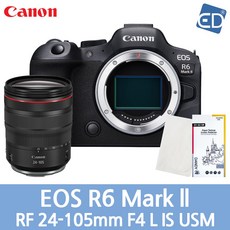 [캐논 정품] EOS R6 Mark II /RF 24-105mm F4 L IS USM KIT+액정필름+포켓융/ED