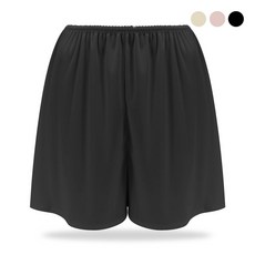 마켓콩 여성 실키 세미달 무지 훌라 속바지(L~XL-블랙 스킨 핑크) 치마속바지