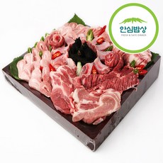 총1.8kg 안심밥상 한돈 제주흑돼지 돼지세트 300g x 6팩, 01.흑돼지 알뜰세트 6팩 1.8kg, 6개