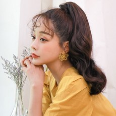 데이지 35cm리얼포니(제디원사) 포니테일가발 묶음머리, 밀크블론드