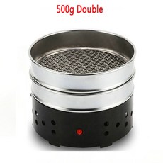 커피볶는기계 가정용로스터기 1000g 더블 레이어 볶은 커피 콩 쿨러 스테인레스 스틸 체 가정용 급속 냉각 라디에이터 기계 110V/220V, [06] 220v 500g double, 1개