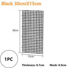 다기능 수족관 격리 분리기 어항 그리드 트레이 보드 액세서리 네트 바닥 플레이트 언더 자갈 1PC, Black 30x15cm (1PC)