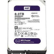 WD Purple 2TB Surveillance 하드 디스크 드라이브 - 5400RPM 클래스 SATA 6Gb/s 64MB 캐시 3.5인치 WD20PURX [구 버전], 8TB_New Generation Surveillanc - wd20purx